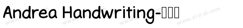 Andrea Handwriting字体转换
